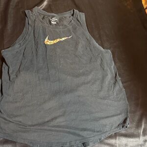 Nike Black Tank with Vibrant Logo